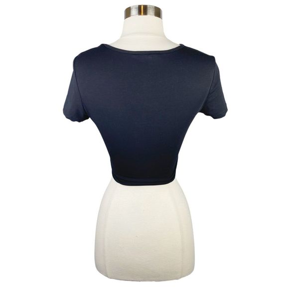 SHEIN Shredded Crop Top - Size Medium - Picture 4 of 5